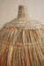 Savanna Floor Lamp - Dia 25” x H 63” / Brass plated Mild Steel, Black Marble, Raffia Shade - Floor Lamp