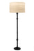 Savannah Tulip Floor Lamp - Dia: 20’’ H: 67’’ / Antique Black / Wood and Poplin - Lighting
