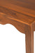 Scallop Teak Wood Console Table - Teak / Teakwood, cane and glass / L: 48’’ W: 18’’ H: 30’’ - Furniture