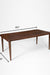Scandi Dining Table Set Of 8 - Walnut and Pink / Acacia Wood / Table (L: 80’’ B: 39’’ H: 29’’) & Chair (W: 20’’ D: 20’’