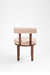 Scandi Dining Table Set Of 8 - Walnut and Pink / Acacia Wood / Table (L: 80’’ B: 39’’ H: 29’’) & Chair (W: 20’’ D: 20’’