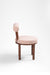 Scandi Dining Table Set Of 8 - Walnut and Pink / Acacia Wood / Table (L: 80’’ B: 39’’ H: 29’’) & Chair (W: 20’’ D: 20’’