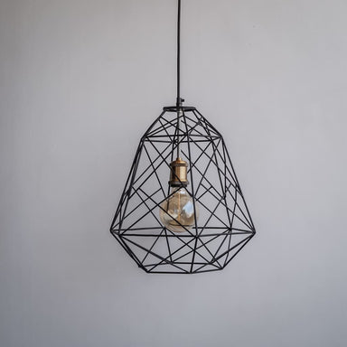 Scandinavian Design Trend - Geometric Industrial Decor Pendant Cage Lamp