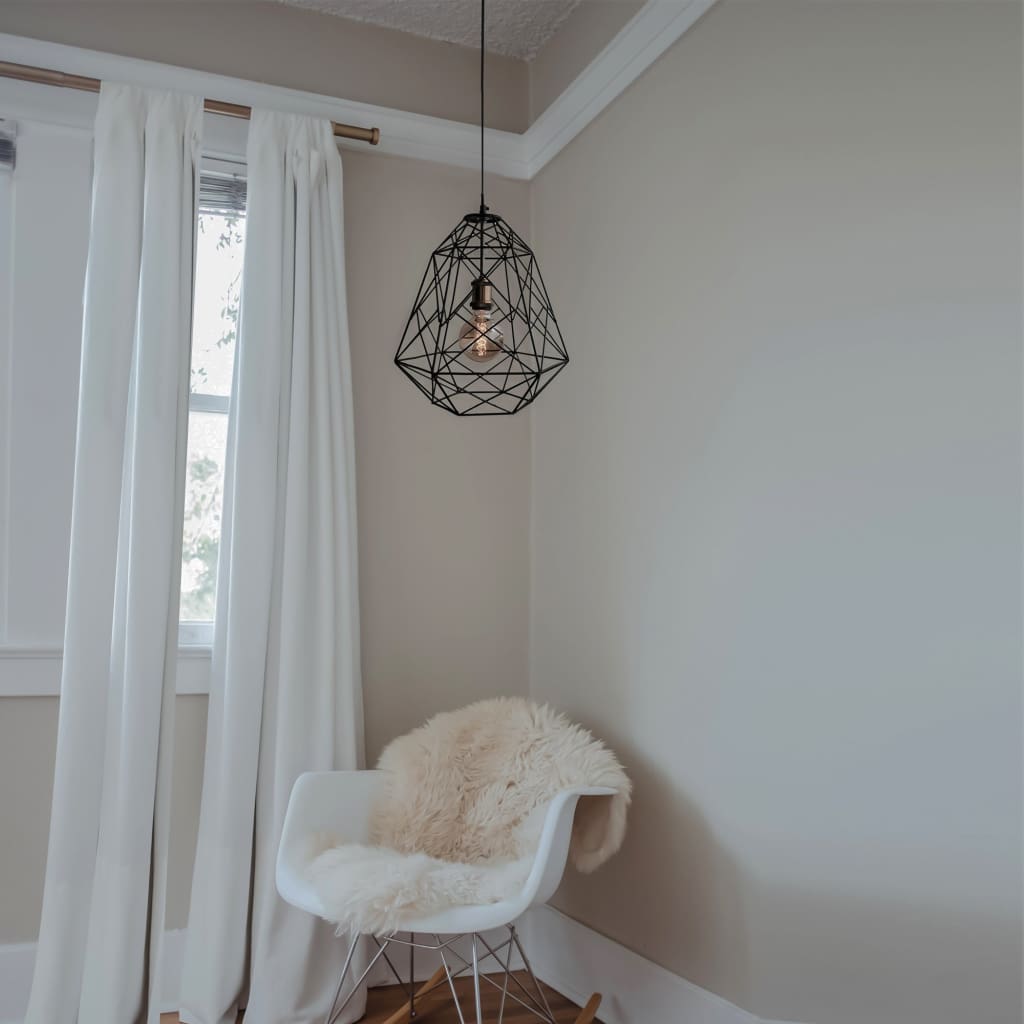 Scandinavian Design Trend - Geometric Industrial Decor Pendant Cage Lamp