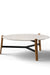 Schuster Chantilly Coffee Table - L:34’’ x B:34’’ x H:14’’ In Inches / Mirror Buffing Banswada White Top; Black Powder