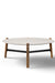 Schuster Chantilly Coffee Table - L:34’’ x B:34’’ x H:14’’ In Inches / Mirror Buffing Banswada White Top; Black Powder