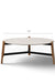 Schuster Chantilly Coffee Table - L:34’’ x B:34’’ x H:14’’ In Inches / Mirror Buffing Banswada White Top; Black Powder