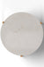 Schuster Chantilly Coffee Table - L:34’’ x B:34’’ x H:14’’ In Inches / Mirror Buffing Banswada White Top; Black Powder