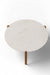 Schuster Chantilly Coffee Table - L:34’’ x B:34’’ x H:14’’ In Inches / Mirror Buffing Banswada White Top; Black Powder