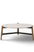 Schuster Chantilly Coffee Table - L:34’’ x B:34’’ x H:14’’ In Inches / Mirror Buffing Banswada White Top; Black Powder