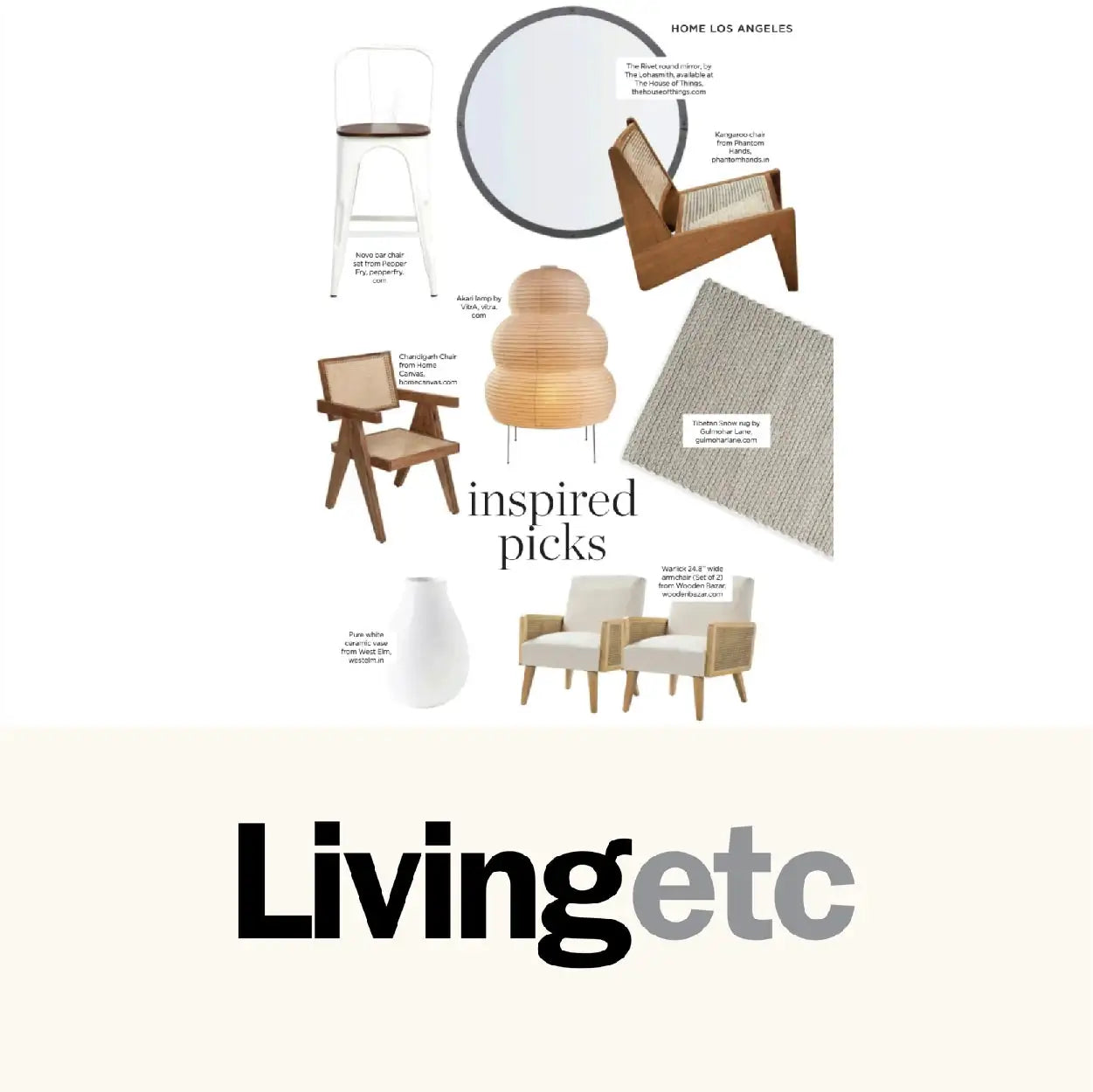 Wooden armchair with woven cane seat and backrest, featuring a minimalist design in natural tones