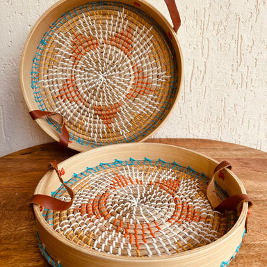 Seagrass with Spun Bamboo Tray - Decor