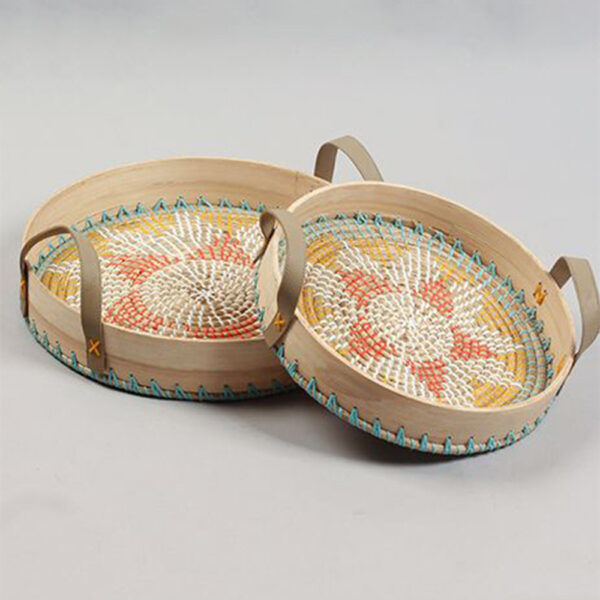 Seagrass with Spun Bamboo Tray - Decor