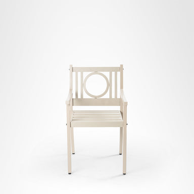 Serenity Outdoor Chair - Beige / Mild Steel / L: 20.5’’ B: 21’’ TH: 36’’ SH: 18’’ - Outdoor Furniture