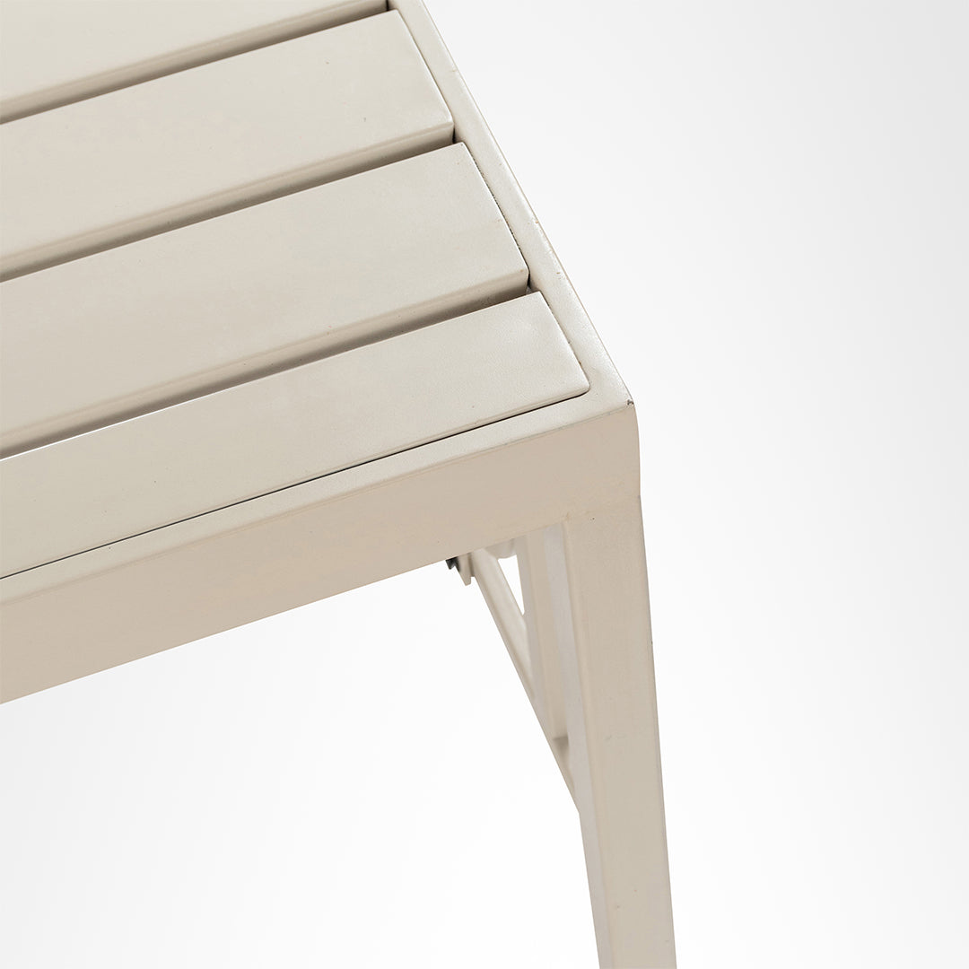 Serenity Outdoor Coffee Table - L: 42’’ B: 22’’ H: 18’’ / Beige / Mild Steel - Outdoor Furniture