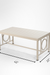 Serenity Outdoor Coffee Table - L: 42’’ B: 22’’ H: 18’’ / Beige / Mild Steel - Outdoor Furniture