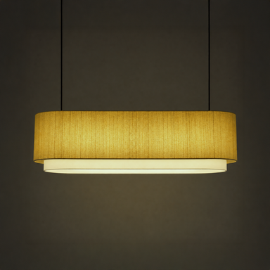 Seri Capsule Pendant Lamp - H: 13’’ × W: 51’’ / Fabric - Lighting