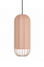 Seri Cluster of 3 Pendant Lamps - Cocoon: H: 20’’ × W: 9’’ Bloom: H: 15’’ × W: 9’’ Orb: H: 14’’ × W: 12’’ / Fabric