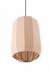 Seri Cluster of 3 Pendant Lamps - Cocoon: H: 20’’ × W: 9’’ Bloom: H: 15’’ × W: 9’’ Orb: H: 14’’ × W: 12’’ / Fabric