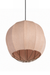 Seri Cluster of 3 Pendant Lamps - Cocoon: H: 20’’ × W: 9’’ Bloom: H: 15’’ × W: 9’’ Orb: H: 14’’ × W: 12’’ / Fabric