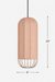 Seri Cluster of 3 Pendant Lamps - Cocoon: H: 20’’ × W: 9’’ Bloom: H: 15’’ × W: 9’’ Orb: H: 14’’ × W: 12’’ / Fabric