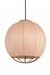 Seri Cluster of 3 Pendant Lamps - Cocoon: H: 20’’ × W: 9’’ Bloom: H: 15’’ × W: 9’’ Orb: H: 14’’ × W: 12’’ / Fabric