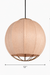Seri Cluster of 3 Pendant Lamps - Cocoon: H: 20’’ × W: 9’’ Bloom: H: 15’’ × W: 9’’ Orb: H: 14’’ × W: 12’’ / Fabric