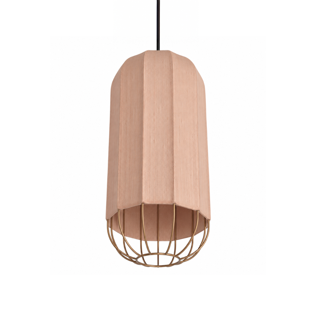 Seri Cocoon Pendant Lamp - H: 20’’ × W: 9’’ / Fabric - Lighting