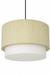 Seri Drum Pendant Light - H: 10’’ × W: 18’’ / Fabric - Lighting