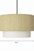 Seri Drum Pendant Light - H: 10’’ × W: 18’’ / Fabric - Lighting