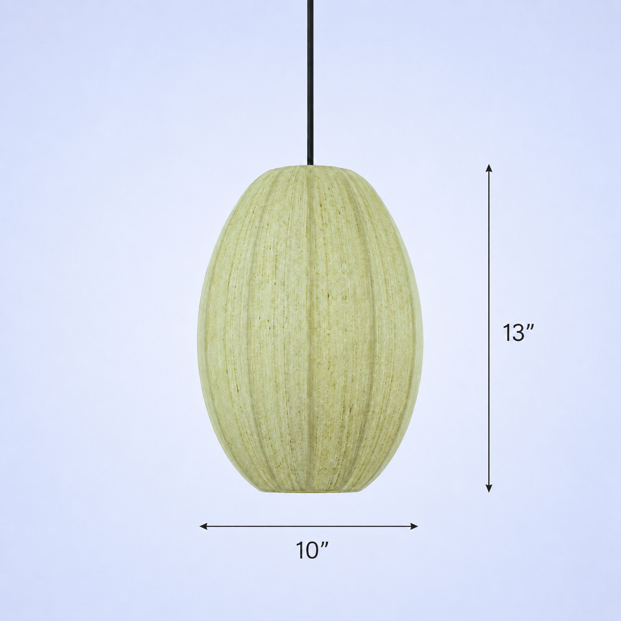 Seri Pod Pendant Lamp - H: 13’’ × W: 10’’ / Fabric - Lighting