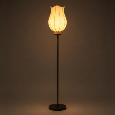 Seri Tulip Floor Lamp - H: 63’’ W: 11’’ / Fabric - Floor Lamp