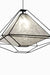 Shimmer Rosetta Hanging Lamp - L:20’’ W: 20’’ H: 16’’ / BLACK AND WHITE / Mild Steel and Poplin - Lighting