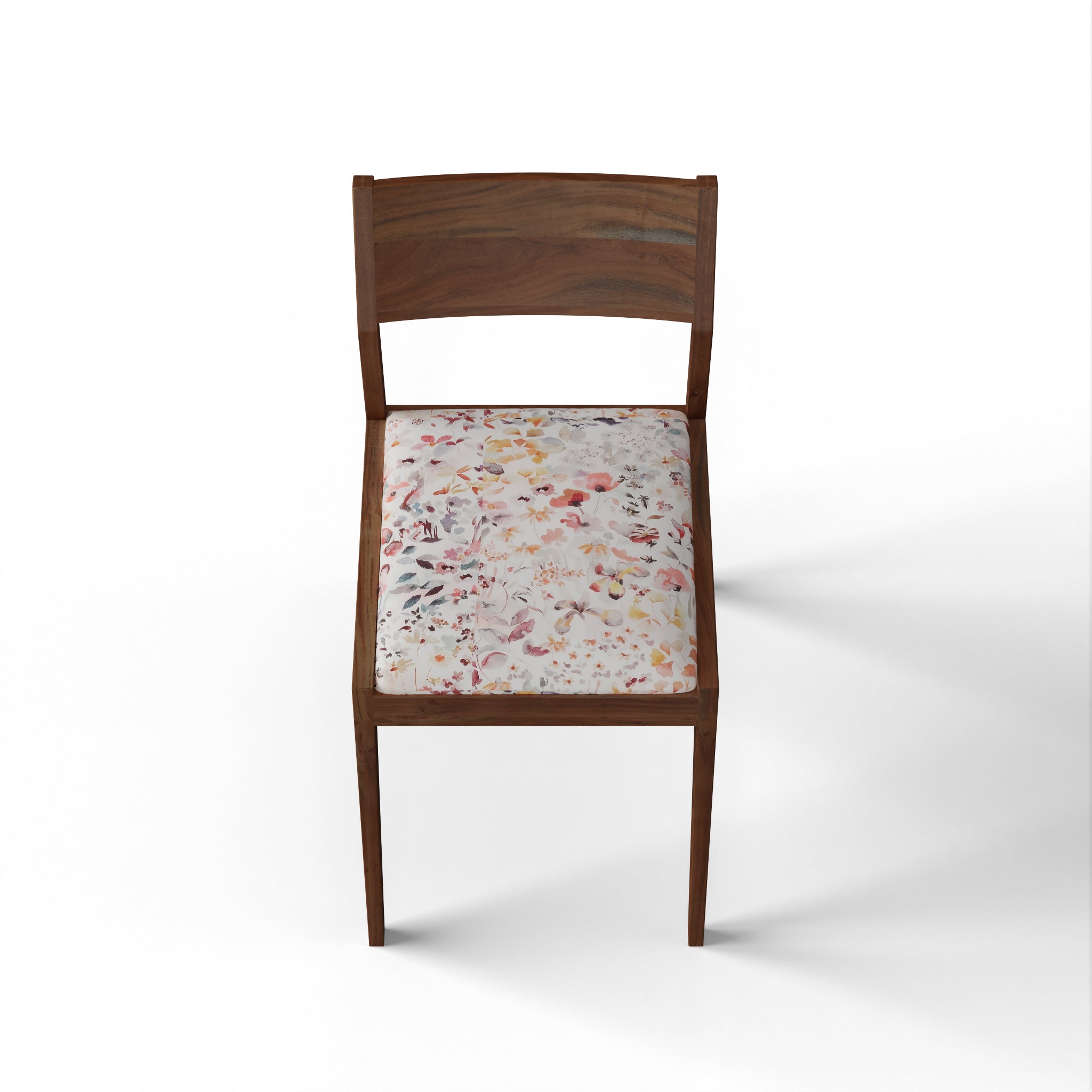 Siena Dining Chair - Natural Acacia Frame; Fabric TBC Ply & Foam Upholstery Seat / L:18’’ x B:24.5’’ x H:33.5’’