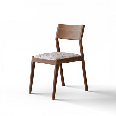 Siena Dining Chair - Natural Acacia Frame; Fabric TBC Ply & Foam Upholstery Seat / L:18’’ x B:24.5’’ x H:33.5’’