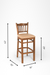 Sierra Bar Chair - L: 18’’ B: 16’’ H: 42’’ SH: 29’’ / Walnut and Tan / Acacia Wood and Upholstery - Indoor Furniture