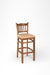 Sierra Bar Chair - L: 18’’ B: 16’’ H: 42’’ SH: 29’’ / Walnut and Tan / Acacia Wood and Upholstery - Indoor Furniture
