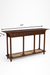 Sierra Console - L: 63’’ W: 16’’ H: 35.5’’ / Walnut / Acacia Wood - Indoor Furniture