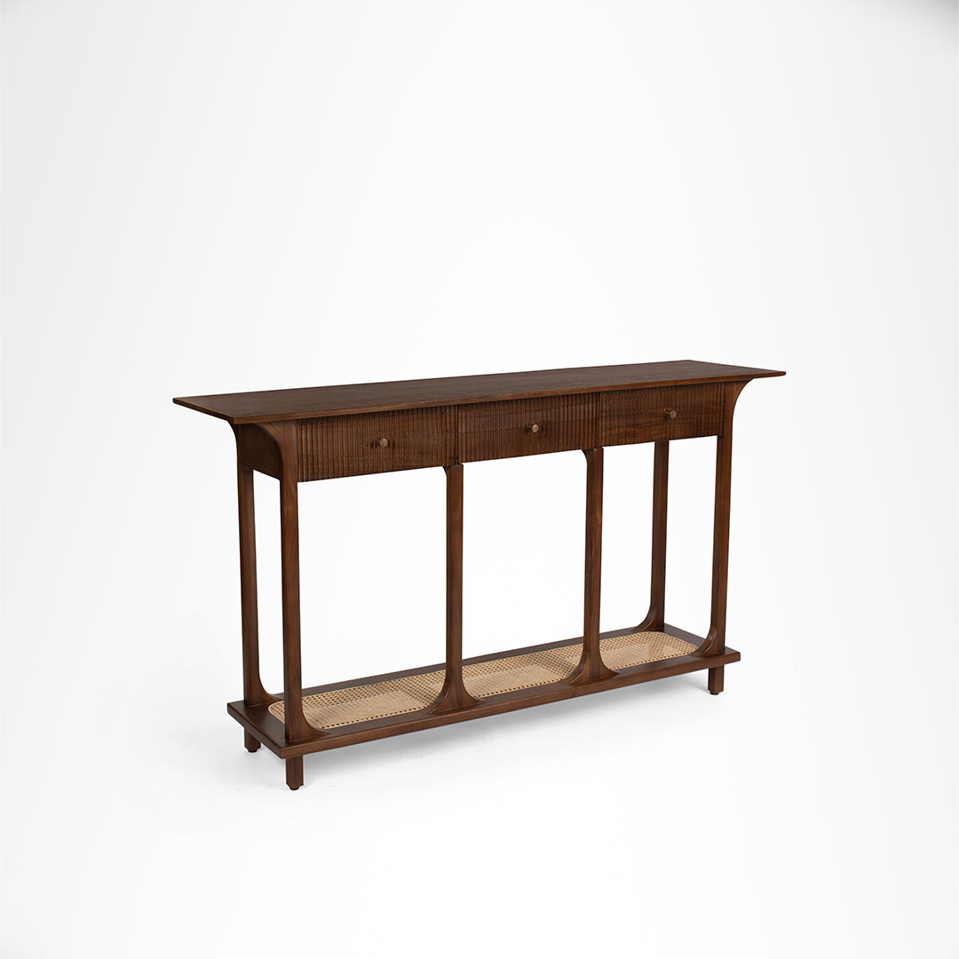 Sierra Console - L: 63’’ W: 16’’ H: 35.5’’ / Walnut / Acacia Wood - Indoor Furniture