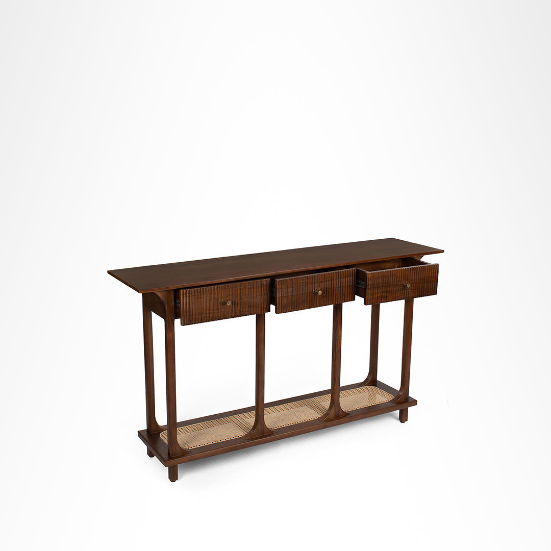Sierra Console - L: 63’’ W: 16’’ H: 35.5’’ / Walnut / Acacia Wood - Indoor Furniture