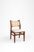 Sierra Dining Chair No. 5 Set Of 2 - W: 20’’ D: 22’’ H: 33’’ SH: 18’’ / Walnut and Biege / Acacia Wood, Cane Weaving