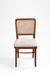 Sierra Dining Chair No. 7 Set Of 2 - W: 19’’ D: 19’’ H: 36’’ SH: 19’’ / Walnut and Biege / Acacia Wood, Cane Weaving
