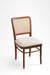 Sierra Dining Chair No. 7 Set Of 2 - W: 19’’ D: 19’’ H: 36’’ SH: 19’’ / Walnut and Biege / Acacia Wood, Cane Weaving