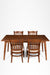 Sierra Dining Table No. 17 Set of 4 - Table (L: 66’’ B: 36’’ H: 30’’) & Chairs (L: 19’’ B: 20’’ H: 35’’ SH: 17’’)