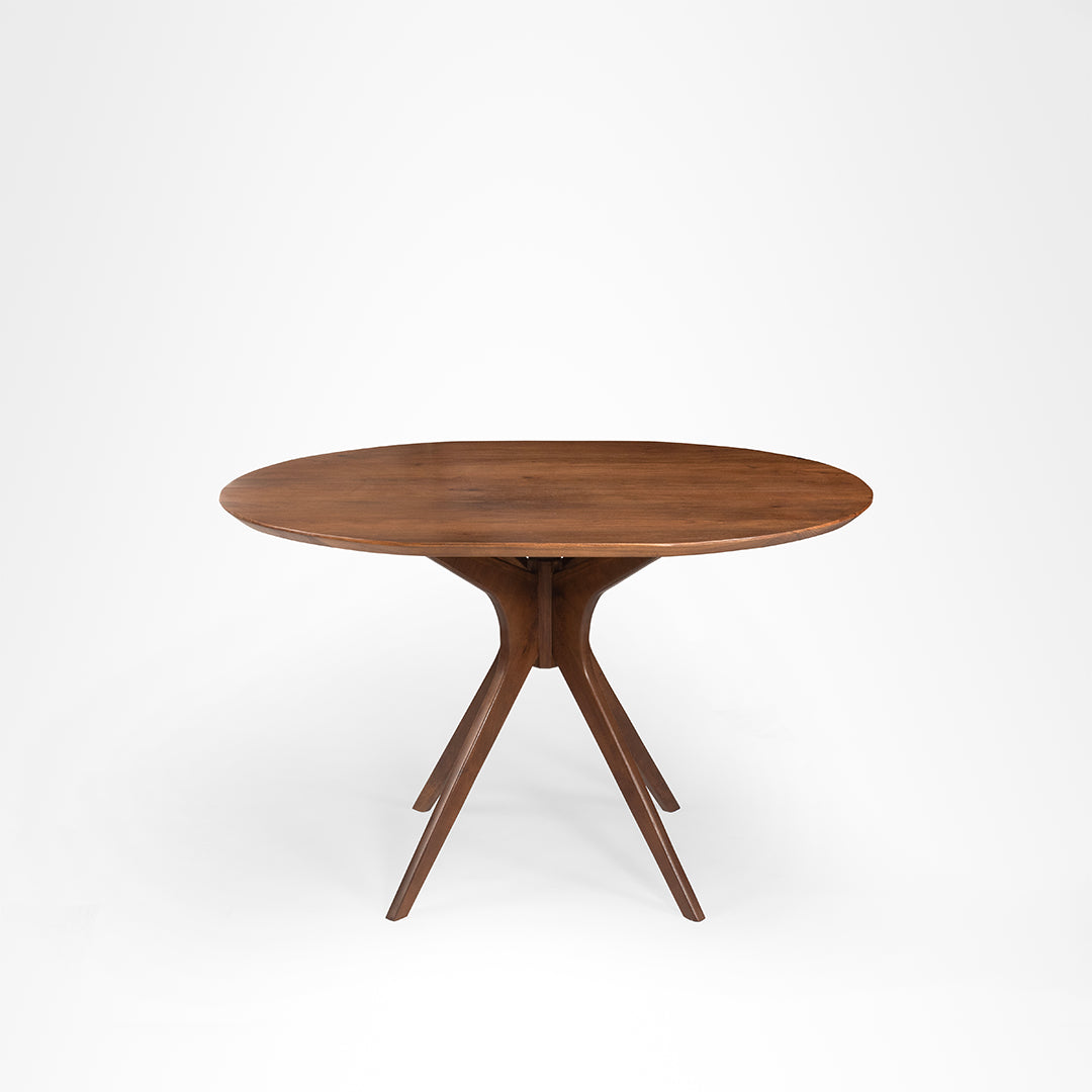 Sierra Dining Table No. 3 - L: 48’’ B: 42’’ H: 30’’ / Walnut / Acacia Wood - Indoor Furniture