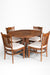 Sierra Dining Table No. 3 Set - Table (L: 48’’ B: 42’’ H: 30’’) & Chairs (L: 19’’ B: 20’’ H: 35’’ SH: 17’’) / Walnut