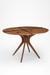 Sierra Dining Table No. 3 Set - Table (L: 48’’ B: 42’’ H: 30’’) & Chairs (L: 19’’ B: 20’’ H: 35’’ SH: 17’’) / Walnut