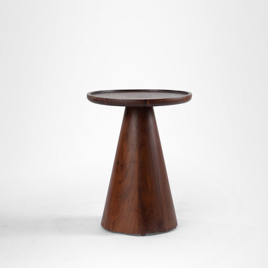 Sierra Side Table No. 7 - Walnut / Acacia Wood / 16’’D x 20’’H - Indoor Furniture