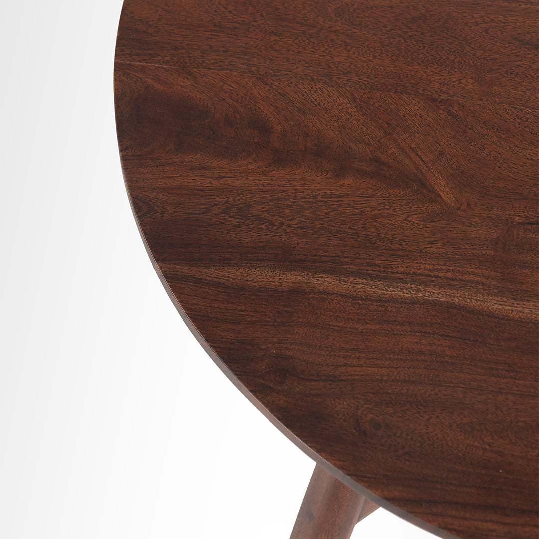 Sierra XI Coffee Table - Dia: 28 ’ H: 16’’ / Walnut / Acacia Wood - Indoor Furniture