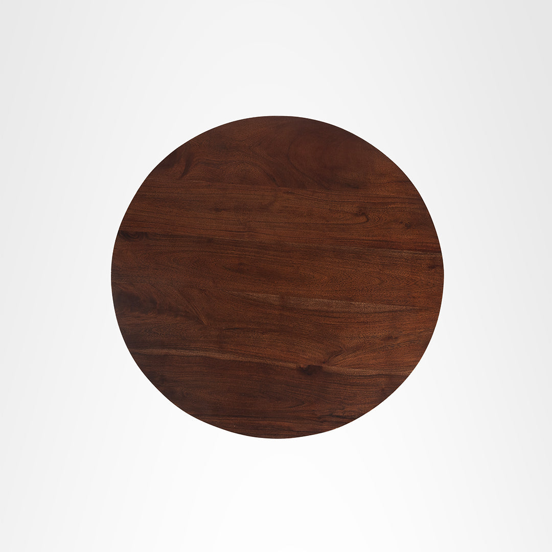 Sierra XI Coffee Table - Dia: 28 ’ H: 16’’ / Walnut / Acacia Wood - Indoor Furniture